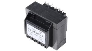 Trasformatore per circuiti stampati, 230 VAC, 2x 6 VAC, 6VA