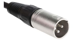 Audiokabel, Mikrofon, XLR 3-benet stikdåse - XLR 3-Pin Plug, 5m