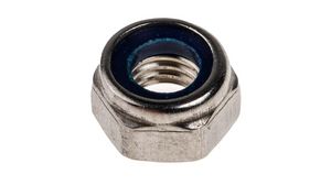 Hexagon Nut with Polyamide Insert, M8, Stainless Steel, Pack of 100 pieces