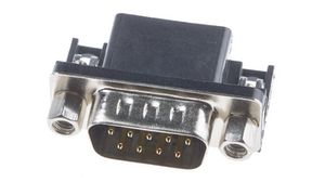 D-Sub Connector, Right Angle, Plug, DE-9, Soldering