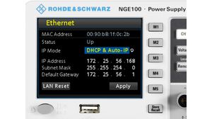 Ethernet Remote Control - R&S NGE100 Power Supply