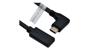 Video Cable, USB-C Plug - USB-C Socket, 3840 x 2160, 2m
