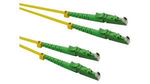 Konfekcionált fényvezető kábel 9/125 um OS2 Duplex E2000 - E2000 1m