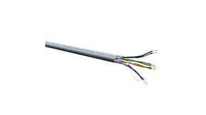 LAN-Kabel PVC CAT5e 4x2x0.14mm² F/UTP Grau 300m