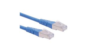Patchkabel, RJ45-Steckverbinder - RJ45-Steckverbinder, Cat 6, S/FTP, 1m, Blau