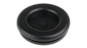 Black PVC 22mm Cable Grommet for Maximum of 16mm Cable Dia.