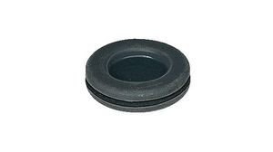 Black Polychloroprene 16mm Cable Grommet for Maximum of 9mm Cable Dia.