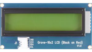 Grove 16 x 2 LCD svart på rött