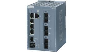 Industrieller Ethernet Switch, RJ45-Anschlüsse 5, Glasfaseranschlüsse 3SC, 100Mbps, Layer 2 Managed