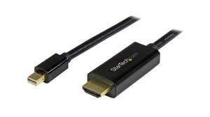 Video Cable, Mini DisplayPort Plug - HDMI Plug, 3840 x 2160, 3m