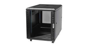 19" Server Rack Cabinet, 29" Deep, Mobile, 12U, Aluminium / Steel, 603x663x740mm