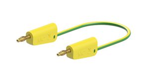 Test Lead Zinc Copper / Gold-Plated 2m Green / Yellow