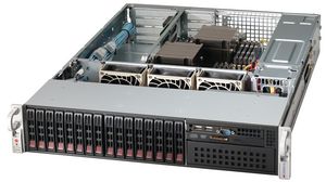 SuperChassis Servergehäuse mit redundanter Stromversorgung, 16x 2.5", 1x 5.25", 920W