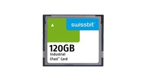 Industrial Memory Card, CFast, 120GB, 520MB/s, 180MB/s, Grey