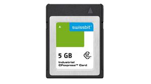 Industrial Memory Card, CFexpress (CFX), 5GB, 298MB/s, 103MB/s, Black