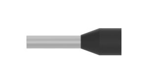 Bootlace Ferrule 1.5mm² Black 14mm