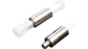 Adapter for LC and MU Connectors, 2.5mm Plug - 1.25mm Socket Metal