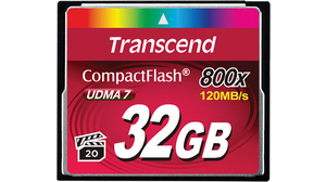 Carte CompactFlash, CompactFlash (CF), 32GB, 120MB/s, 40MB/s, Noir