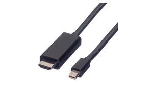 Kabel wideo, Wtyk Mini DisplayPort - Wtyk HDMI, 3840 x 2160, 2m