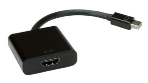 Video Adapter, Mini DisplayPort Plug - HDMI Socket, 1920 x 1080, Black