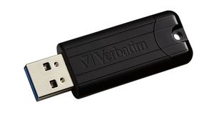 USB Stick, PinStripe, 32GB, USB 3.0, Black