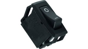 Rocker Switch, 16 A, 1NO, 250V, ON-OFF, Black