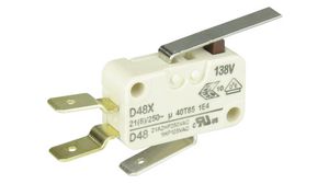 Micro Switch D4, 21A, 1CO, 1.5N, Lever
