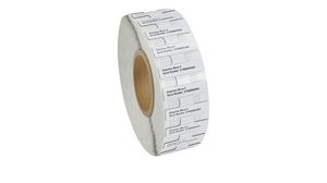 Label Roll, Polyester, 60 x 25mm, 400pcs, White
