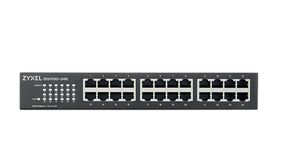 Ethernet Switch, RJ45 Ports 24, 1Gbps, Unmanaged