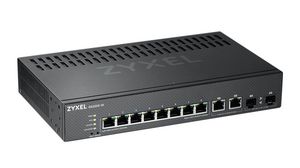 Ethernet Switch, RJ45 Ports 8, SFP Ports 2, 1Gbps, Layer 2 Managed