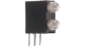 PCB LED Gr 565nm, R 635nm 3 mm Grønn/rød