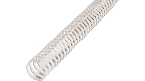 Spiral cable wrap, 20mm, Polypropylene, White, 500mm