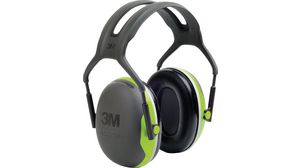 Peltor Optime I-gehoorbescherming, hoofdband, lichtgewicht 33dB Zwart / groen / geel