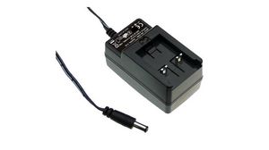 Industrial Plug-In Power Supply with Interchangeable Adapter GE24I 264V 700mA 24W 2.1 x 5.5 mm Barrel Plug