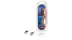 Patch Cable, RJ45 Plug - RJ45 Plug, Network, F/UTP, 2m, White