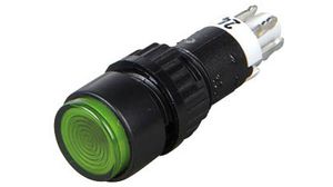 Illuminated Pushbutton Switch Momentary Function 1NO + 1NC 24 V LED Bright Green None