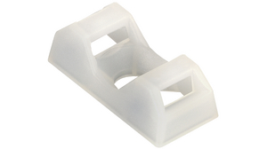 Cable tie mount Q 5 mm Natural Polyamide 6.6 Pack of 100 pieces
