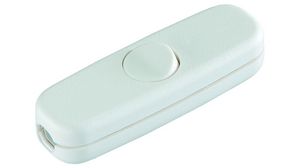 Cord in-line switch, 1-pole, 250 VAC, White