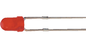 LED 627nm Rosso 3 mm T-1