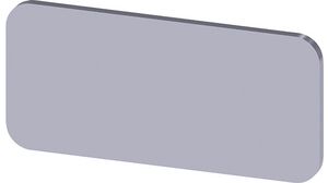 Label, 12.5 mm Rectangular Silver 3SU1 Series Pushbuttons & Indicator Lights