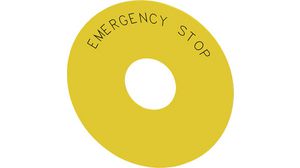 Hätäpysäytystukilevy 75mm Emergency Stop Pyöreä Keltainen 3SU1 Series Pushbuttons & Indicator Lights