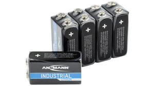 Primary Battery, Lithium, E, 9V, Industrial, Pack of 5 pieces