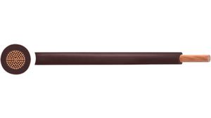 Flexible Litze PVC, 1.5mm², Kupfer, blank, Braun, H07V2-K, 100m