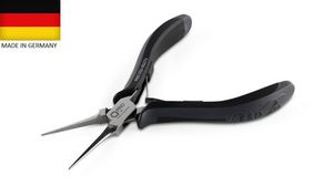 Snipe Nose Pliers, Chrome-Vanadium, Straight / Smooth / Long / Extremely Slim, 155mm