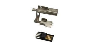 USB Connector, Plug, Mini USB-B 2.0, Straight, Positions - 5