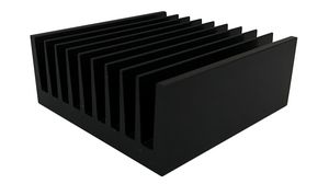 Refroidisseur Noir anodisé 1.7W/°C 100x100x40mm