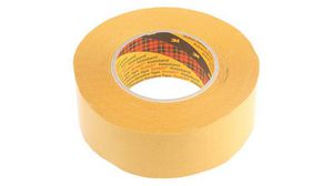 9084 Beige Double Sided Paper Tape, 0.1mm Thick, 8 N/cm, Paper Backing, 50mm x 50m