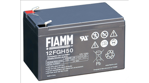 Batterie rechargeable, Plomb-Acide, 12V, 12Ah, Borne à lame, 6.3 mm