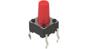 Tactile Switch, 1NO, 2.55N, 6.5 x 6mm, SKHH