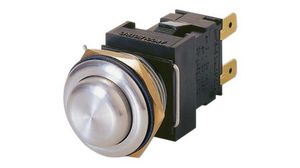(Bulgin) Ltd Push Button Switch, Latching, Panel Mount, 19.2mm Cutout, DPDT, 250V ac, IP66